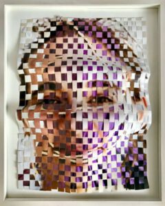 heads Carola sculptural photowork photo paper on cardboard 40x50x3_2020 artist frame